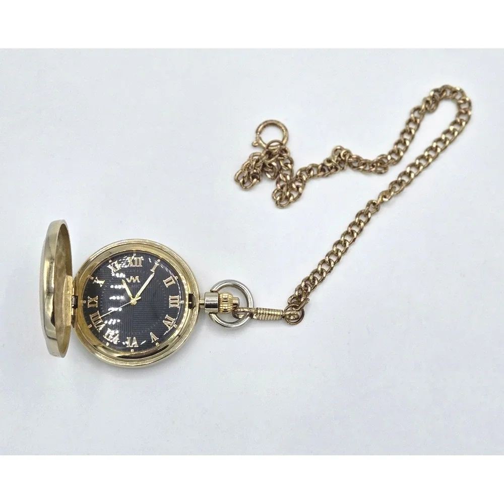 James Michael Pocket‎ Watch, Gold Tone, Needs Repair